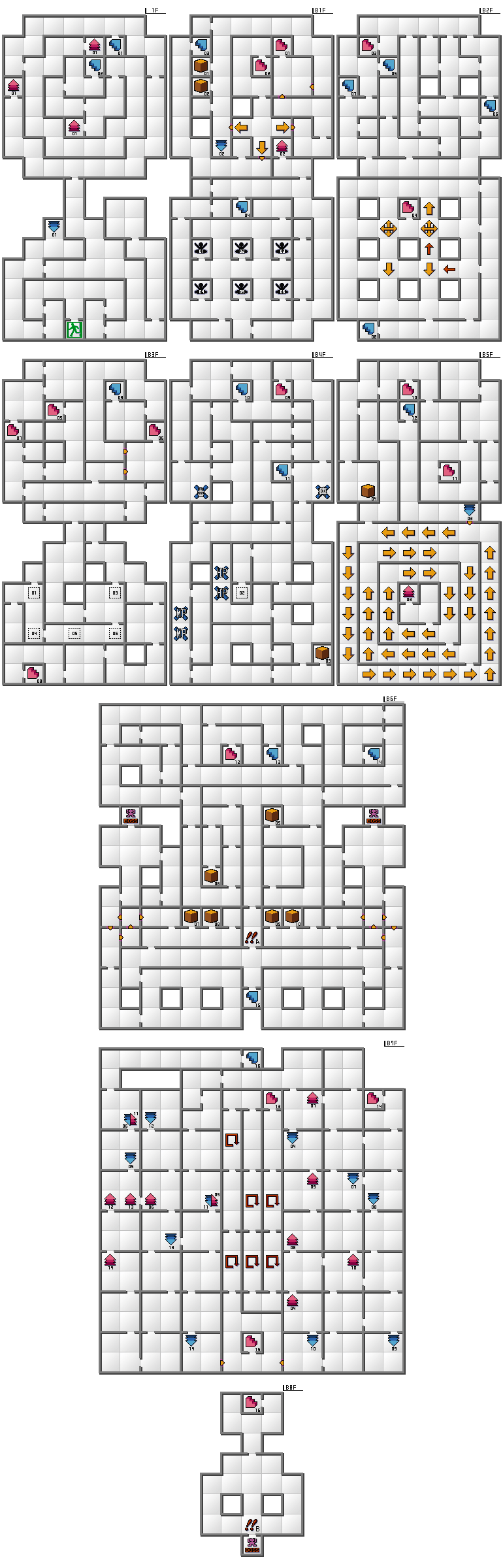 Ancient Tomb Maze Map